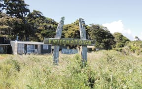 Baches at the tiny whitebaiting settlement of Kwitchatown, near Haast.