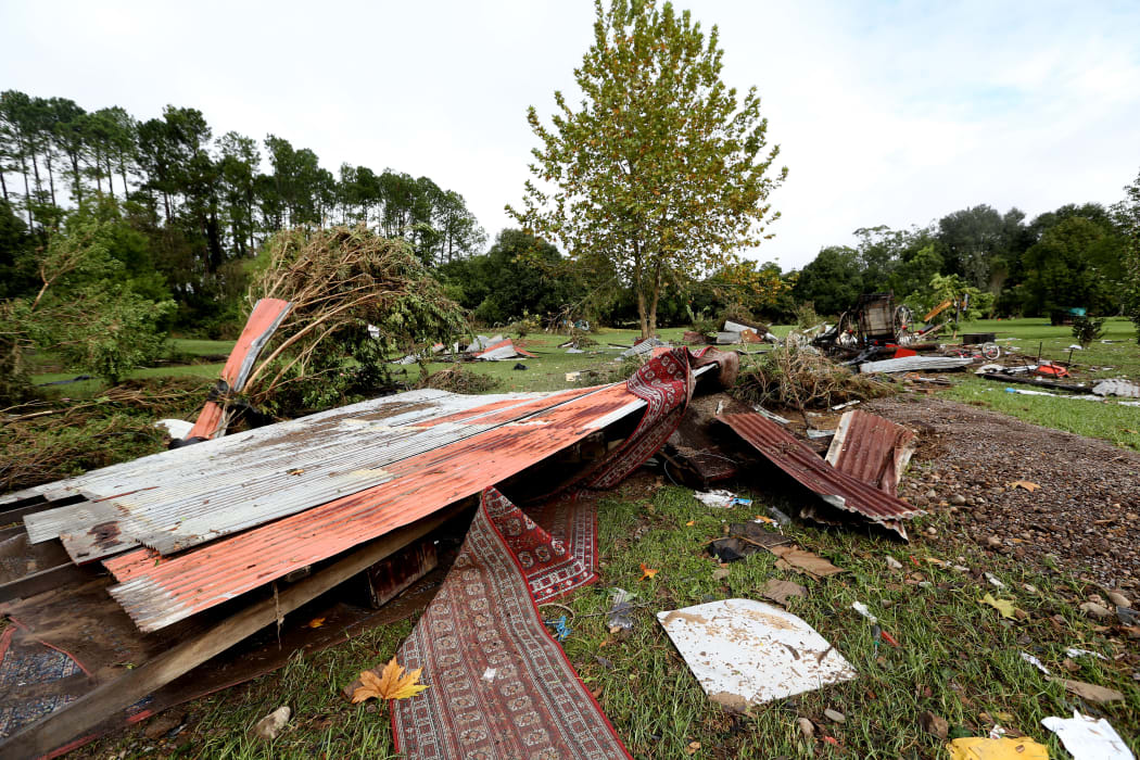Damage and destruction caused to a family home by flooding in Stroud in the NSW Hunter.