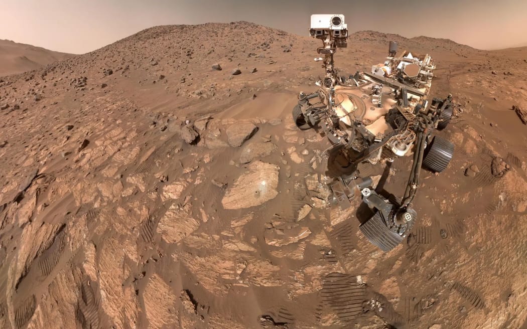 NASA's Perseverance Mars Rover took this selfie in July 2024.