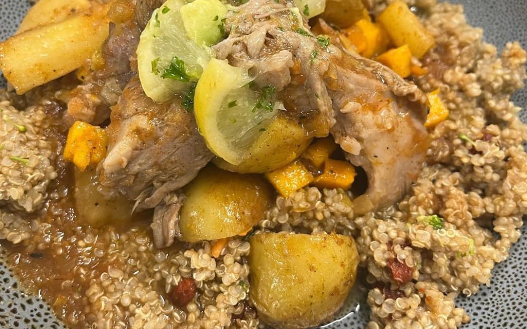 North African spiced lamb with quinoa - by chef Maxime Gnojczak