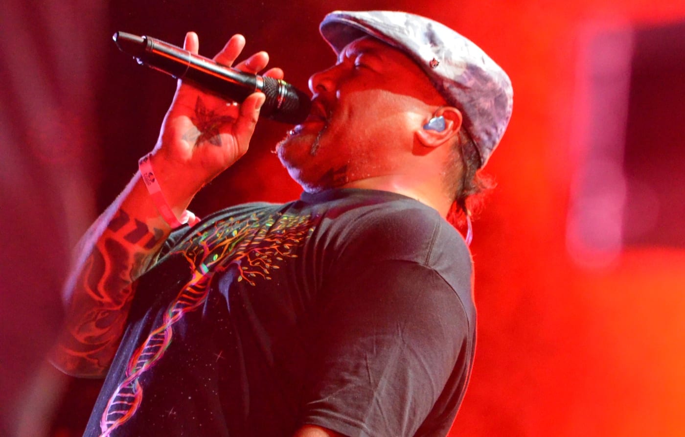 P Digsss of Shapeshifter performing at WOMAD 2020