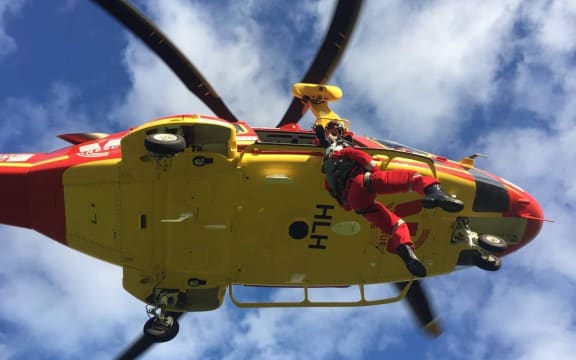 An Auckland Rescue Helicopter Trust helicopter.