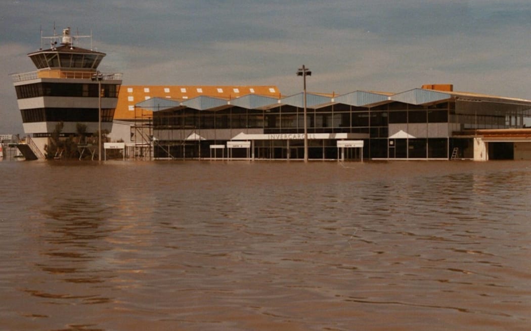 Flooding at the airport in 1984.