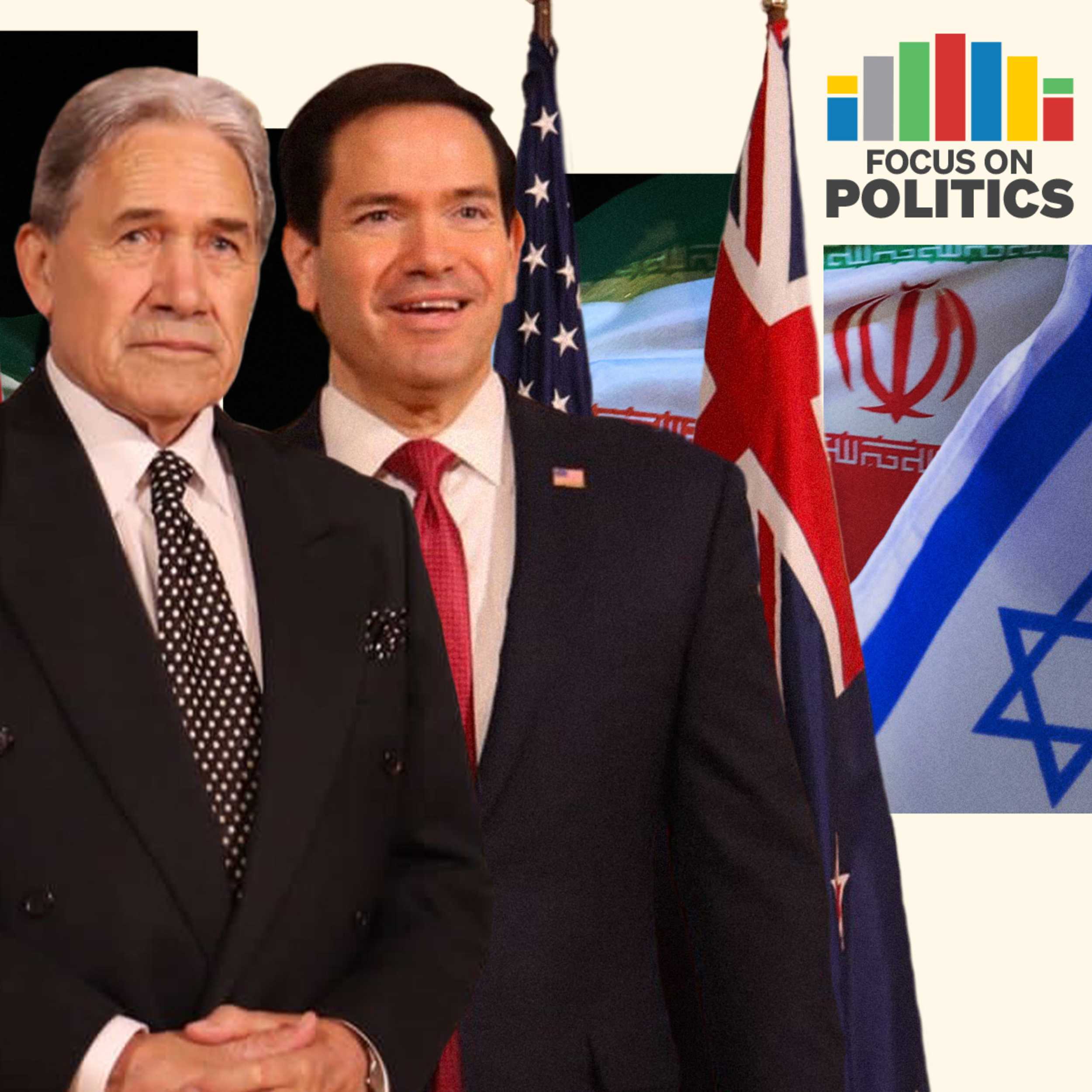 Iran war dominates Winston Peters’ US trip episode artwork