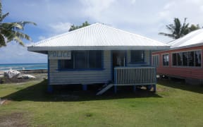 Police station in Nukunonu, Tokelau.