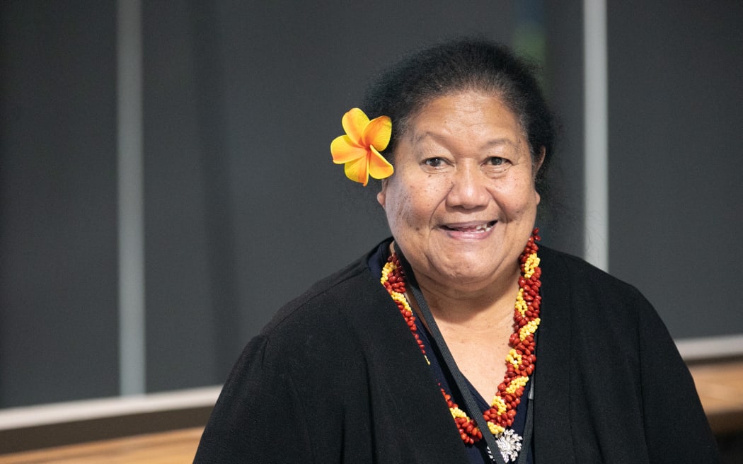 Niue MP O'Love Jacobsen at a wānanga for Pacific women MPs at New Zealand's Parliament, 8 August 2023.