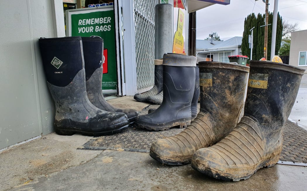 Outside the dairy in winter