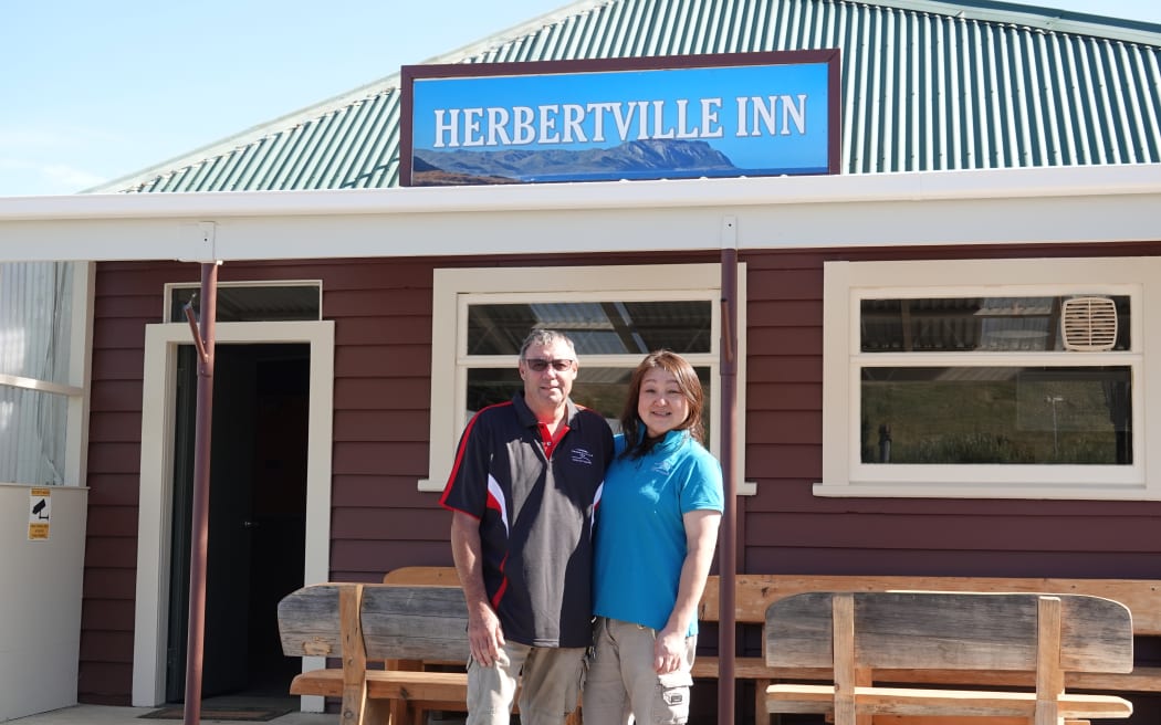 Miki and John Sedcole are getting to grips with life behind the bar.