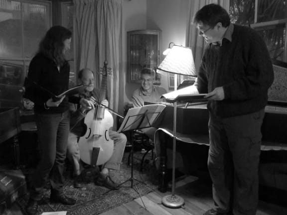 Baroque Voices in rehearsal