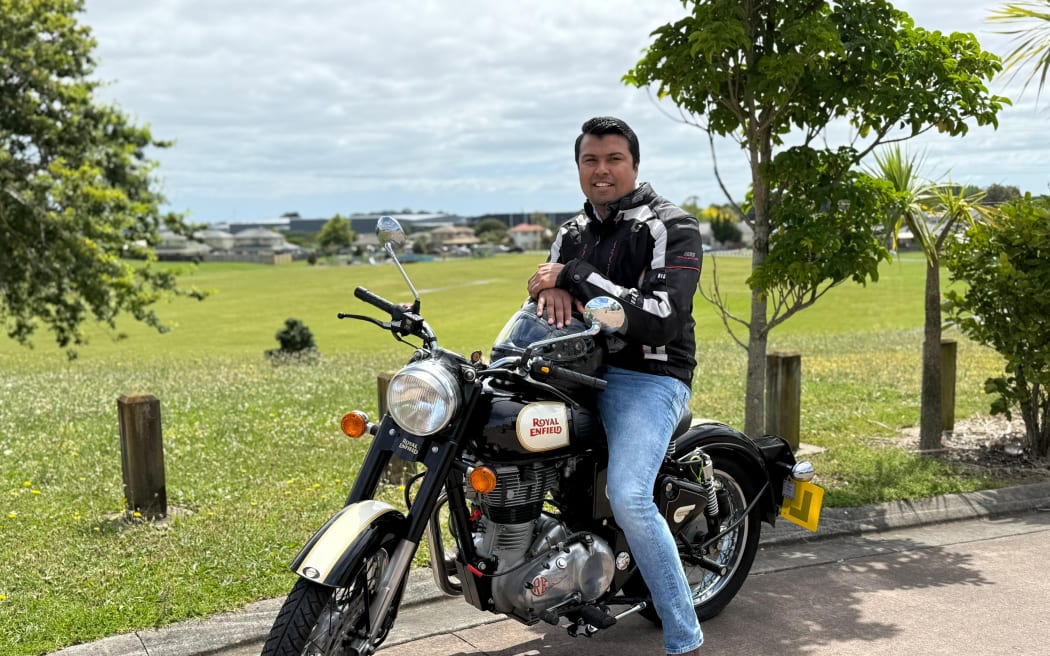 Philips Augustine has been riding a motorbike since he was 18.