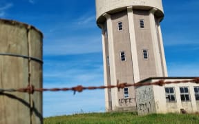 The Lake Alice water tower was built in the late 1940s.