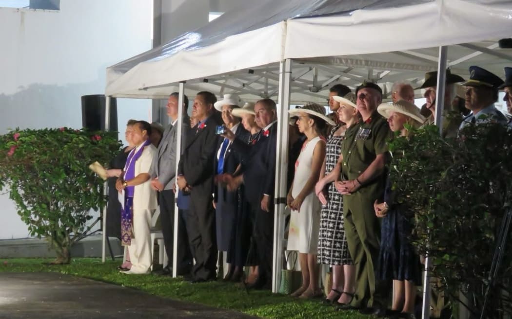 ANZAC Day service in Rarotonga, Cook Islands