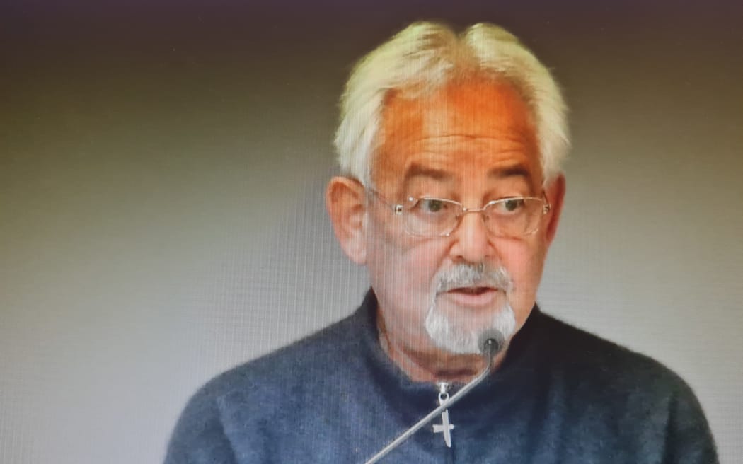 A screenshot of Victor Soeterik speaking during the Royal Commission hearing.