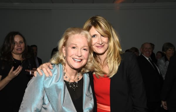 BEVERLY HILLS, CA - NOVEMBER 19: Actors Diane Ladd and Laura Dern attend the after party for the premiere of Fox Searchlight's "Wild" at AMPAS Samuel Goldwyn Theater on November 19, 2014 in Beverly Hills, California.   Frazer Harrison/Getty Images/AFP (Photo by Frazer Harrison / GETTY IMAGES NORTH AMERICA / Getty Images via AFP)