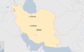Iran map showing Isfahan