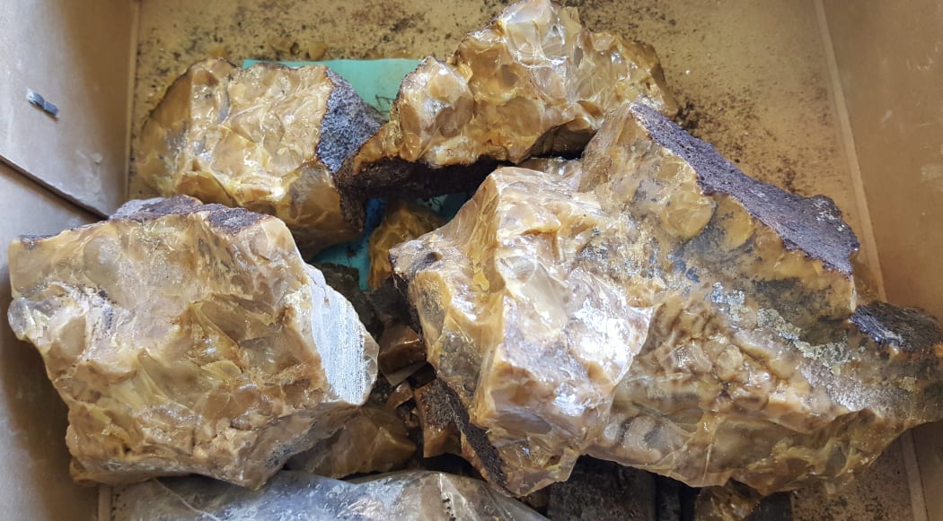 Large lumps of amber