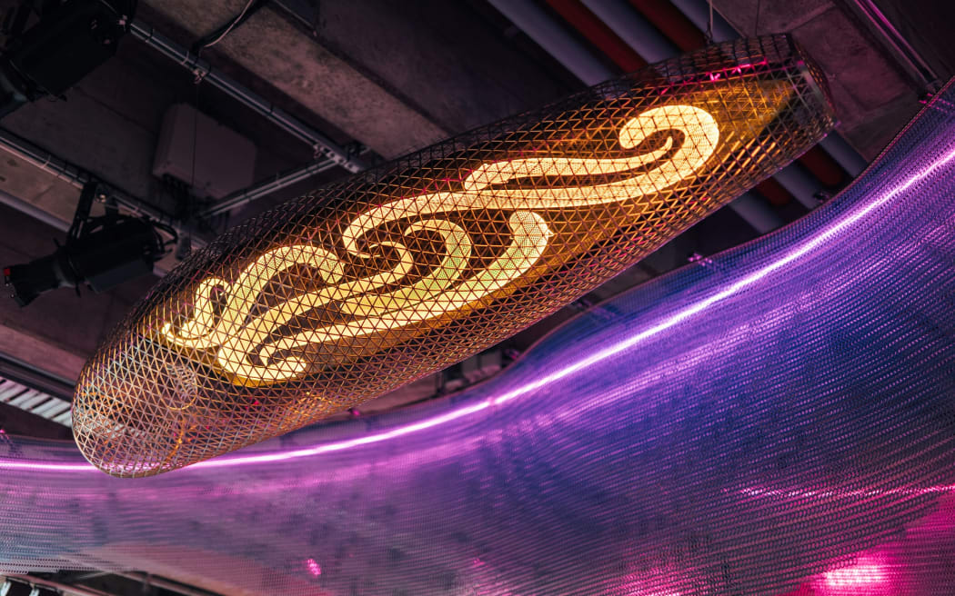 An interactive sculpture in central Auckland asks visitors to learn and perform waiata to make the artwork 