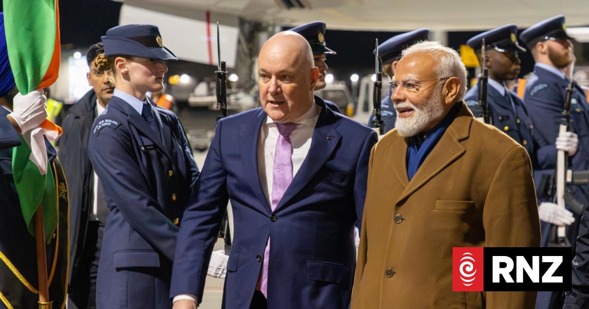 Narendra Modi arrives for historic visit to New Zealand