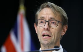 Director-General of Health Dr Ashley Bloomfield speaks to media during a press conference at Parliament on May 04, 2020 in Wellington, New Zealand.