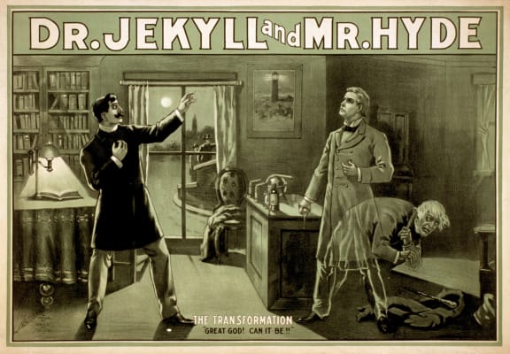 Dr Jekyll and Mr Hyde poster from the 1880s