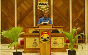 Kiribati President Anote Tong at Tarawa climate change summit