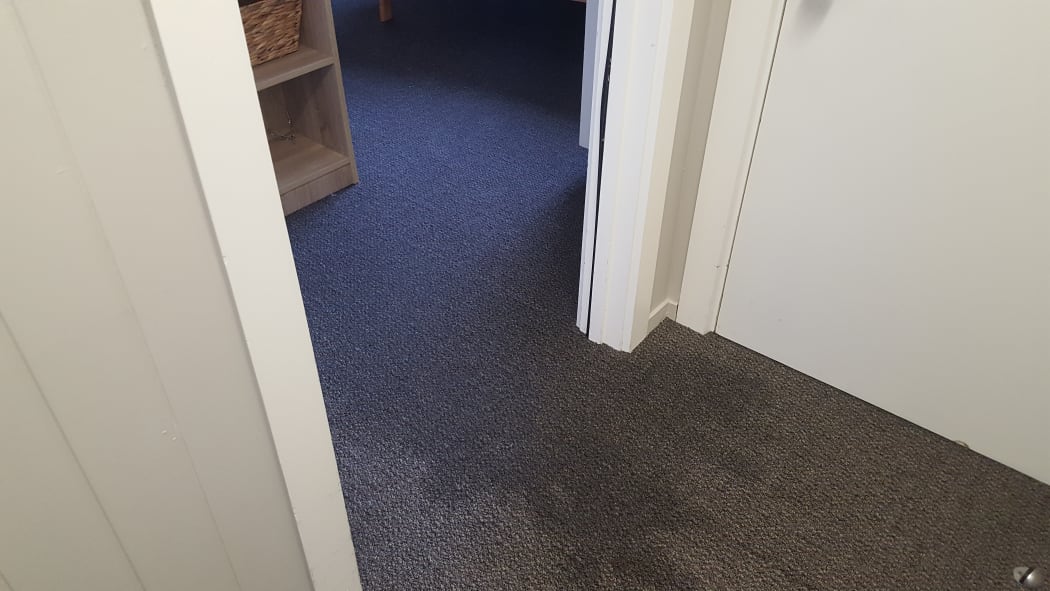 Flooding inside the aged care home in Dunedin.