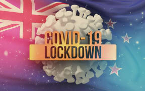 Novel coronavirus concept resposible for asian flu outbreak and coronaviruses influenza concept on background with flag of New Zealand