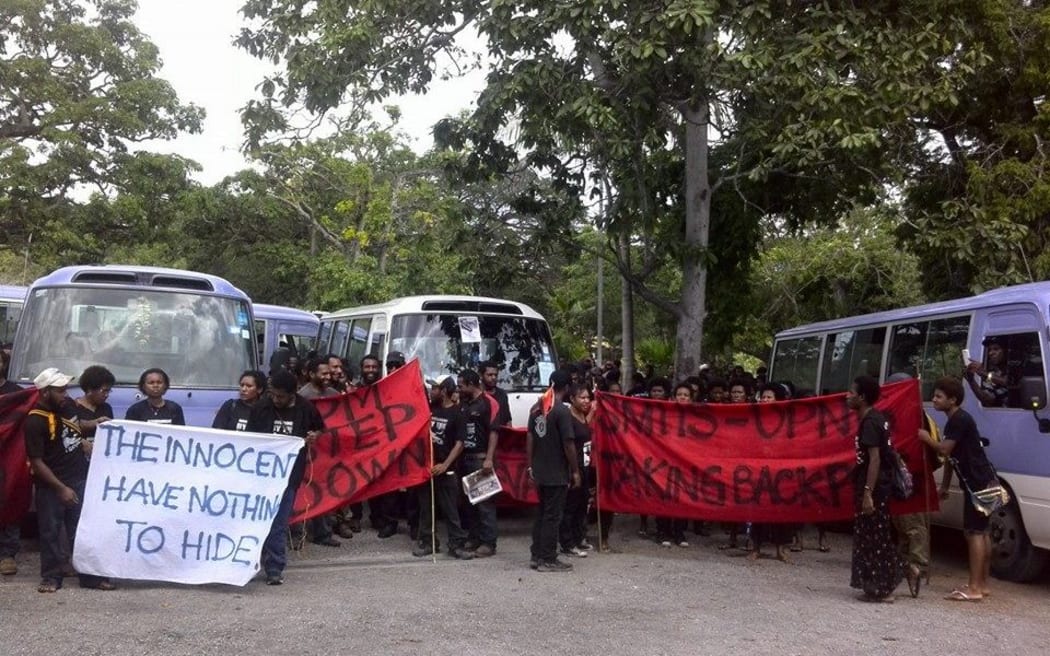 Students at the University of Papua New Guinea have been boycotting classes in protest at the Prime Minister refusing to stand down.