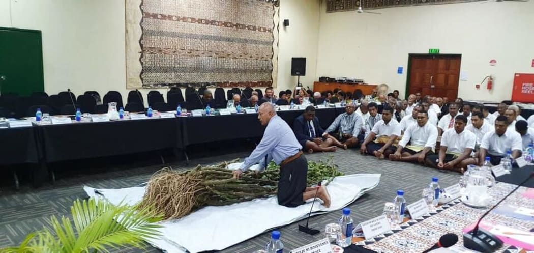 The opening of the Lau Provincial Council meeting.