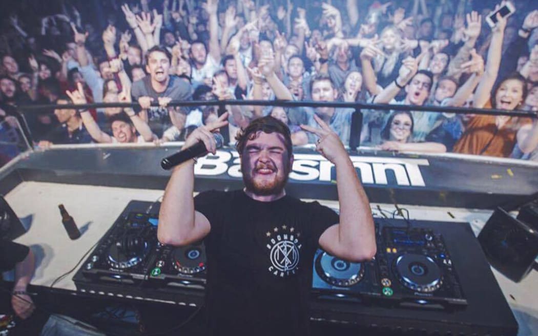 Trap DJ Quix playing a club in San Diego last month.