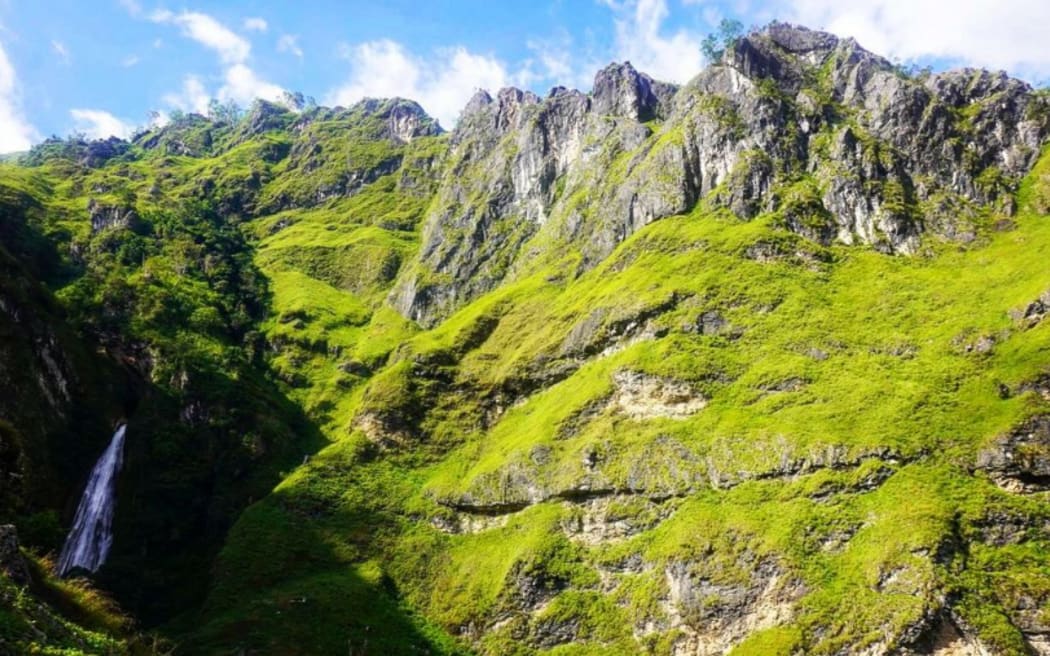 Hiking across Timor-Leste.