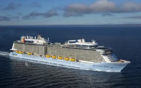 The cruise ship Ovation of the Seas.