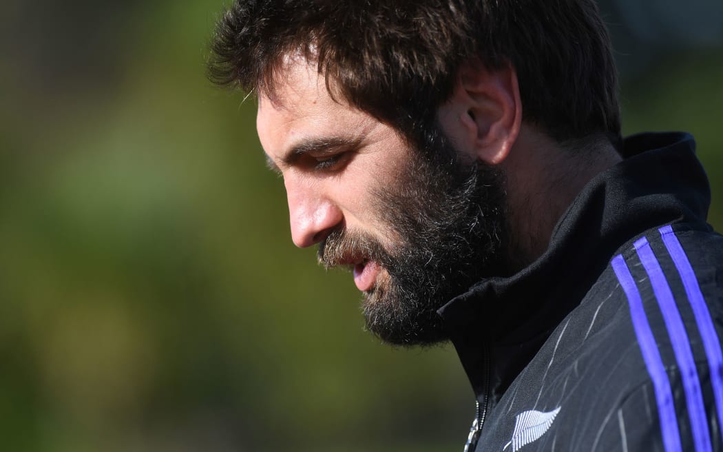 The All Blacks lock Sam Whitelock.