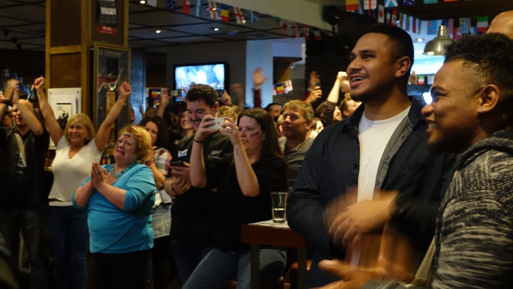 Fans at the Fox sports bar on Auckland's waterfront were "over the moon."