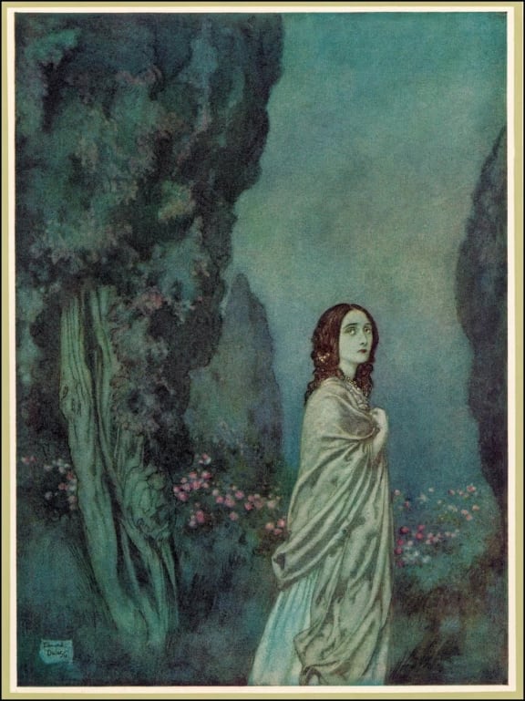 Illustration by Edmund Dulac for the first edition of Edgar Allan Poe's 'The Bells'