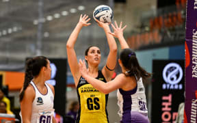 Amelia Walmsley.
Stars v Pulse. ANZ Premiership Netball. Pulman Arena, Auckland. Sunday 14 April 2024. © Photo: Andrew Cornaga / Photosport
