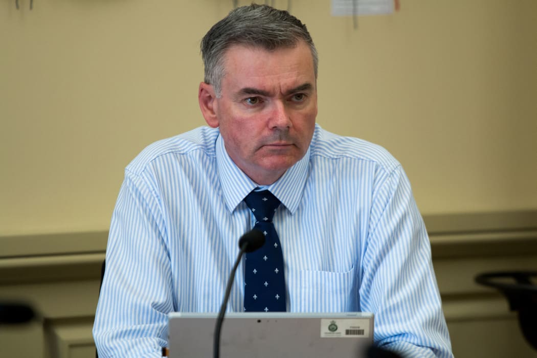National MP for Coromandel Scott Simpson listens to a submission to the Health Select committee on a petition to permit medically-assisted dying.