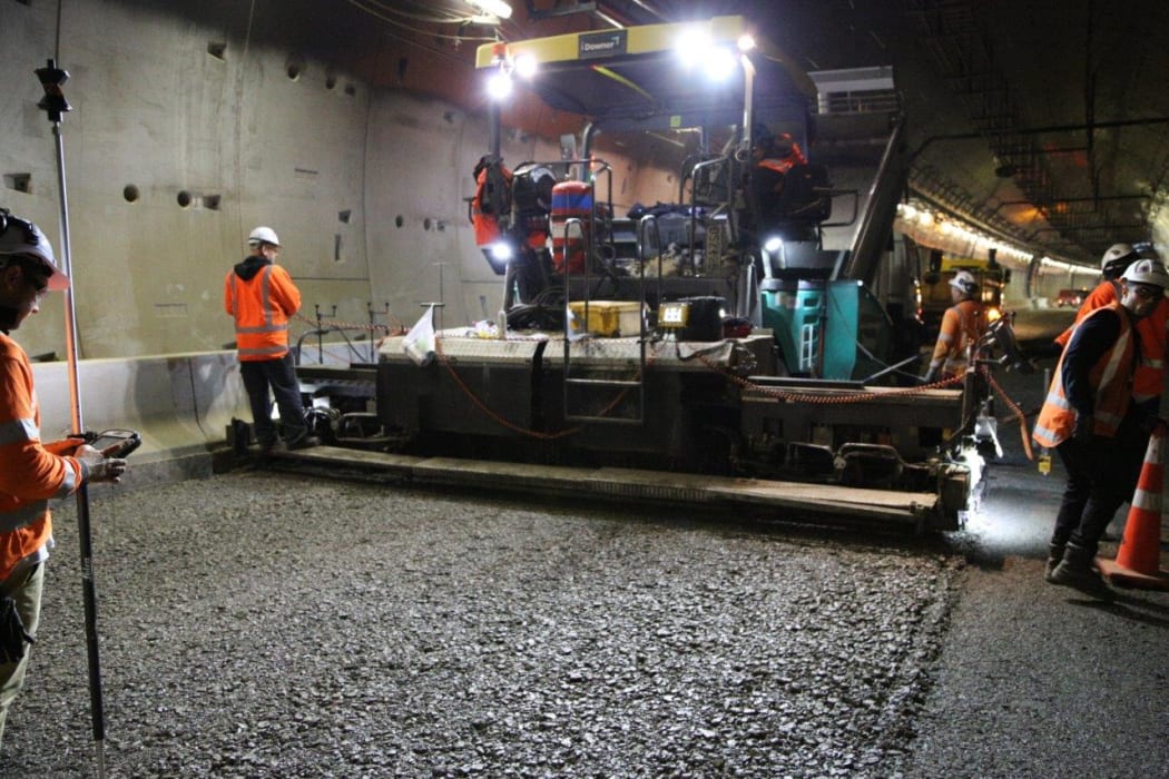 Asphalt has already been laid on half of one tunnel, said David Taylor.