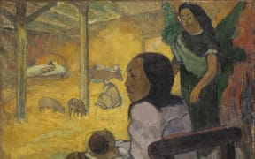 Bé bé (Pēpe) [Be Be (The Nativity)] - Paul Gaguin 1896)