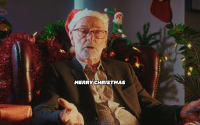 A screenshot from Auckland mayor Wayne Brown's Christmas message.