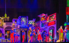 New Zealand Opera's The Barber of Serville set