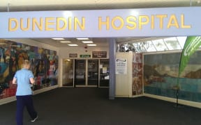 Dunedin Hospital entrance.