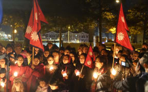 Hundreds gathered for the vigil.