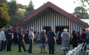 Te Rahui Marae, where Apirana Mahuika is lying in state.