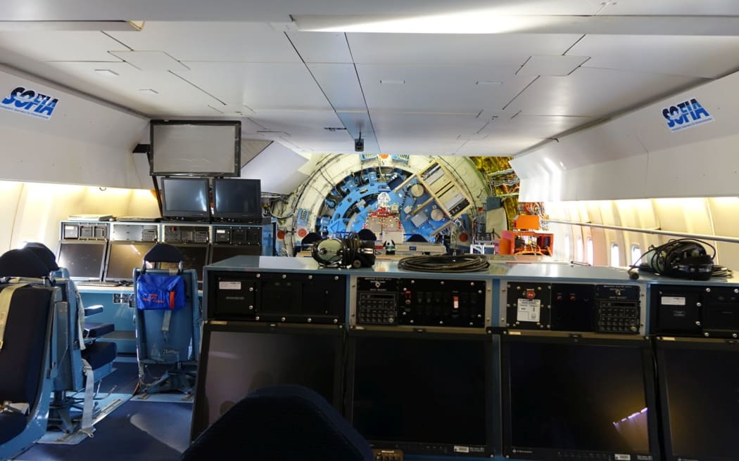 Inside SOFIA, the world's largest airborne space observatory.