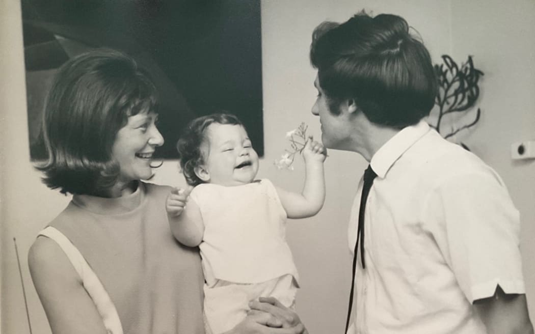 Jeannie with her parents George and Elspeth.