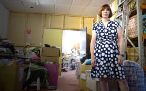Diane Robertson inside the Auckland City Mission.