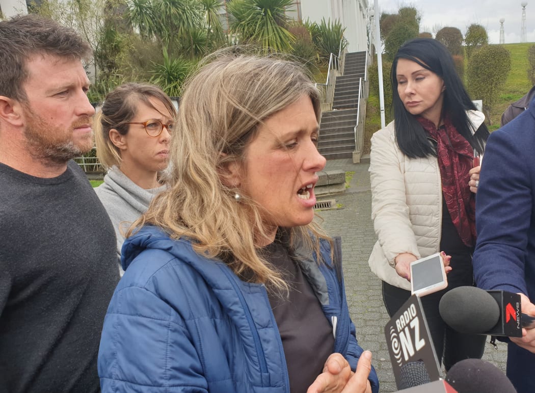 Another sister, Mary, is at  the rear. 
Australian tourist Sean McKinnon was fatally shot near Raglan on 16 August 2019.