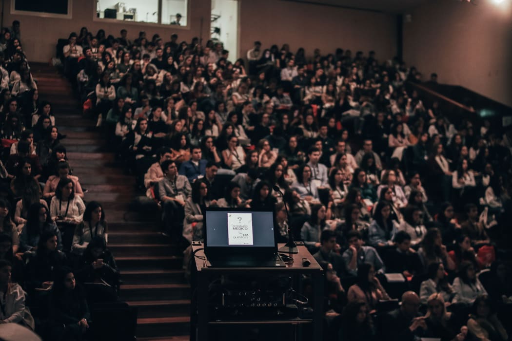 A university lecture hall full of students. Generic, file image.