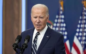 FILE - President Joe Biden speaks on April 12, 2024, in Washington. A temporary fix allowing President Biden to appear on this fall's ballot cleared the Ohio House during a rare special session Thursday, May 30, along with a ban on foreign nationals contributing to state ballot campaigns that representatives said was demanded in exchange by the Ohio Senate. (AP Photo/Alex Brandon, File)